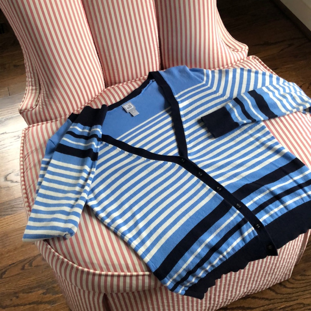 JCP Lightweight Darling Striped Cardigan